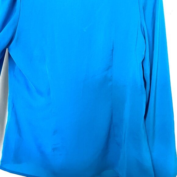 Bright Royal blue Banana Republic long sleeves women blouse size small - Picture 8 of 9
